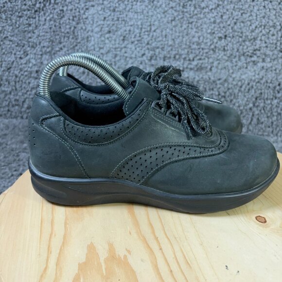 SAS Shoes Walk Easy Oxford Womens Size 7 Extra Wide Leather Sneaker Made in USA - Picture 3 of 8